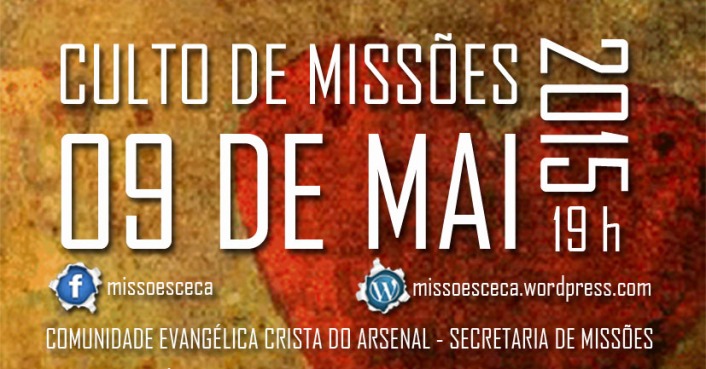 Anúncio do Culto de Missões